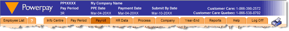 Powerpay Screen