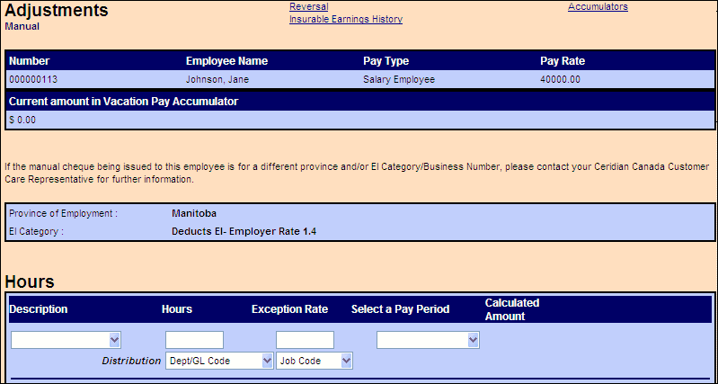 Manual Payment
