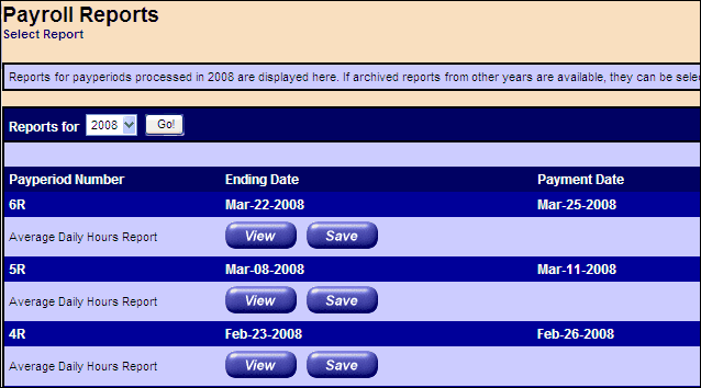 Payroll Reports