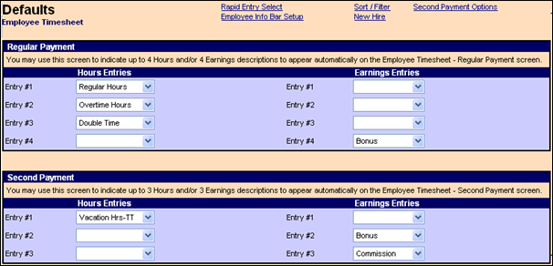 hour entries