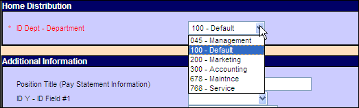 ID Dept - Department